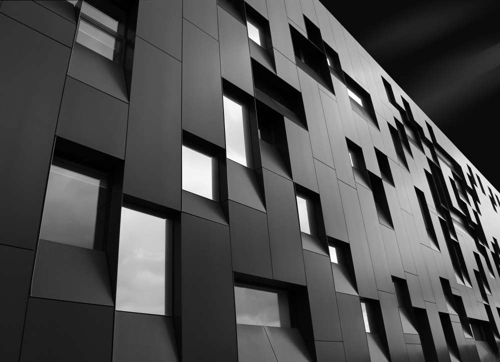Fachada de un edificio moderno